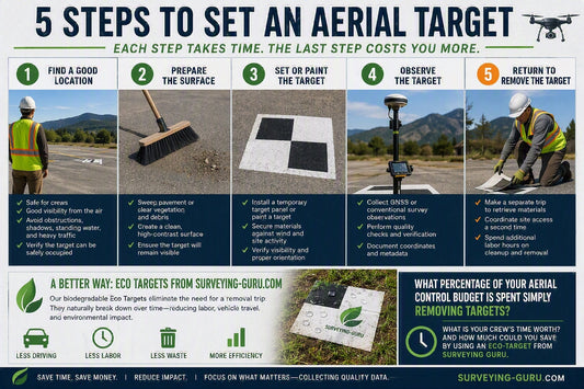 How Eco-Friendly Aerial Targets Can Reduce Survey Crew Time and Field Costs